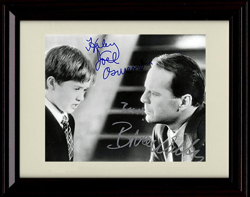 8x10 Framed The Sixth Sense Autograph Promo Print - Osment & Willis Framed Print - Movies FSP - Framed   