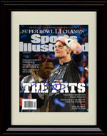 8x10 Framed Tom Brady - New England Patriots Autograph Promo Print - Sports Illustrated  Cover Super Bowl LI Framed Print - Pro Football FSP - Framed   