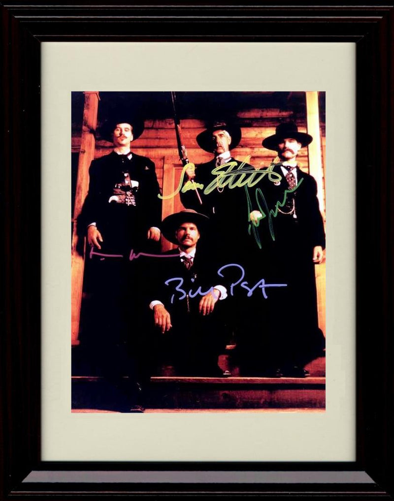 16x20 Framed Tombstone Autograph Promo Print - Cast On Steps Gallery Print - Movies FSP - Gallery Framed   