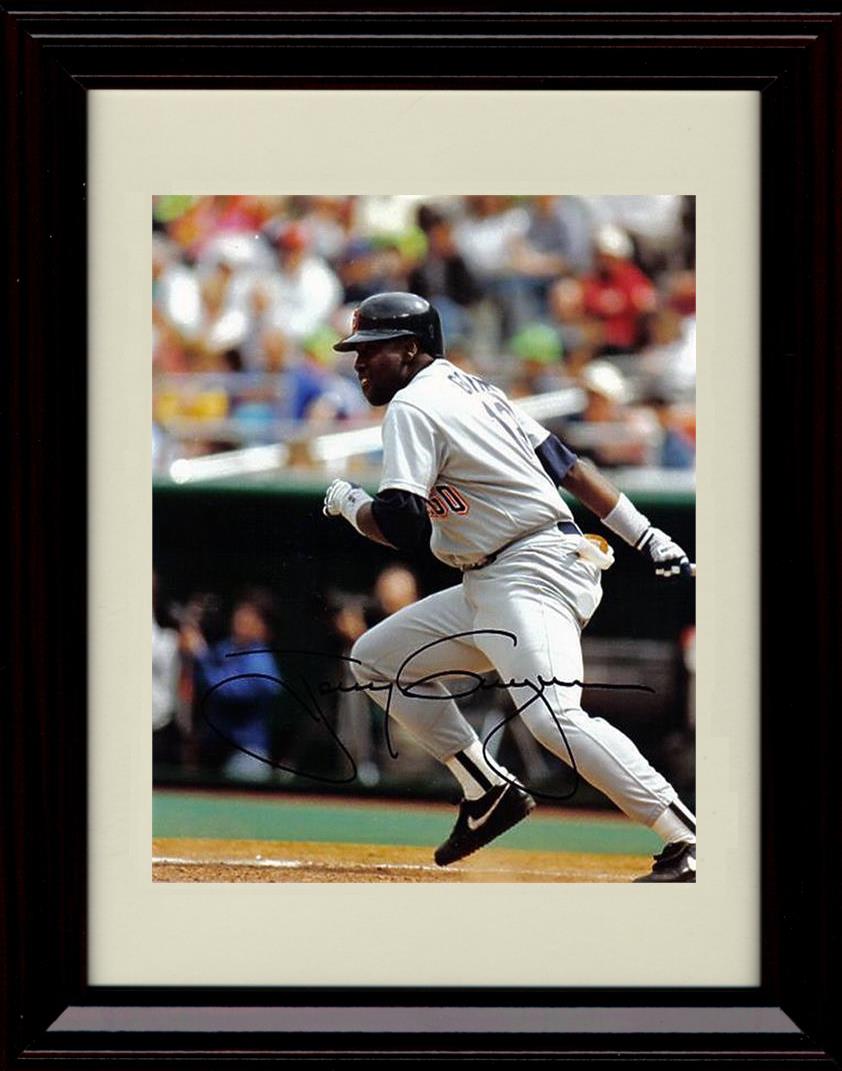 Framed 8x10 Tony Gwynn - Running - San Diego Padres Autograph Replica Print Framed Print - Baseball FSP - Framed   
