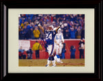 8x10 Framed Ty Law - New England Patriots Autograph Promo Print - Victory Arms Framed Print - Pro Football FSP - Framed   