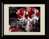 Framed 8x10 Vince Dooley and Larry Munson Autograph Promo Print - Georgia Football- Helmets Raised Framed Print - College Football FSP - Framed   