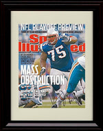 8x10 Framed Vince Wilfork - New England Patriots Autograph Promo Print - 2011 Sports Illustrated NFL Preview Framed Print - Pro Football FSP - Framed   