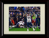 8x10 Framed Vince Wilfork - New England Patriots Autograph Promo Print - Arms Raised Celebrating Framed Print - Pro Football FSP - Framed   