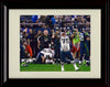 8x10 Framed Vince Wilfork - New England Patriots Autograph Promo Print - Arms Raised Celebrating Framed Print - Pro Football FSP - Framed   