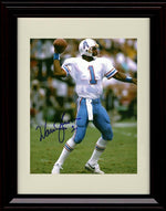 8x10 Framed Warren Moon - Houston Oilers Autograph Promo Print - Passing Framed Print - Pro Football FSP - Framed   