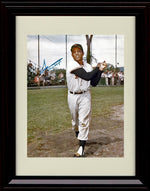 Framed 8x10 Willie Mays - Swing Pose - San Francisco Giants Autograph Replica Print Framed Print - Baseball FSP - Framed   