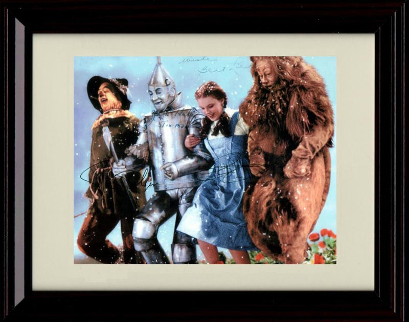 16x20 Framed Wizard Of Oz Autograph Promo Print - Cast Gallery Print - Movies FSP - Gallery Framed   