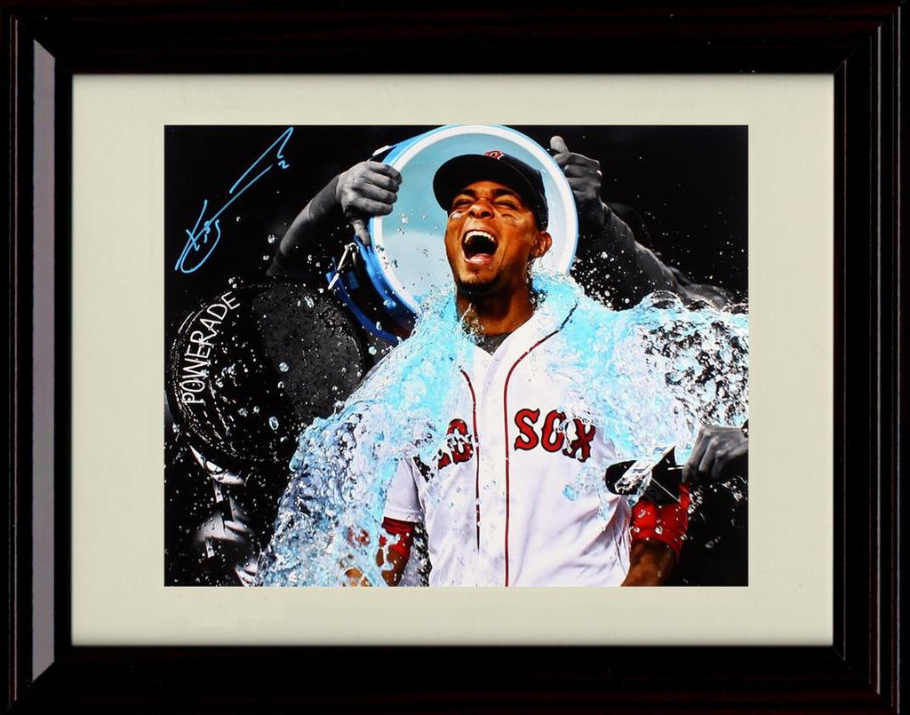 Framed 8x10 Xander Bogaerts - Powerade Bath - Red Sox Autograph Replica Print Framed Print - Baseball FSP - Framed   