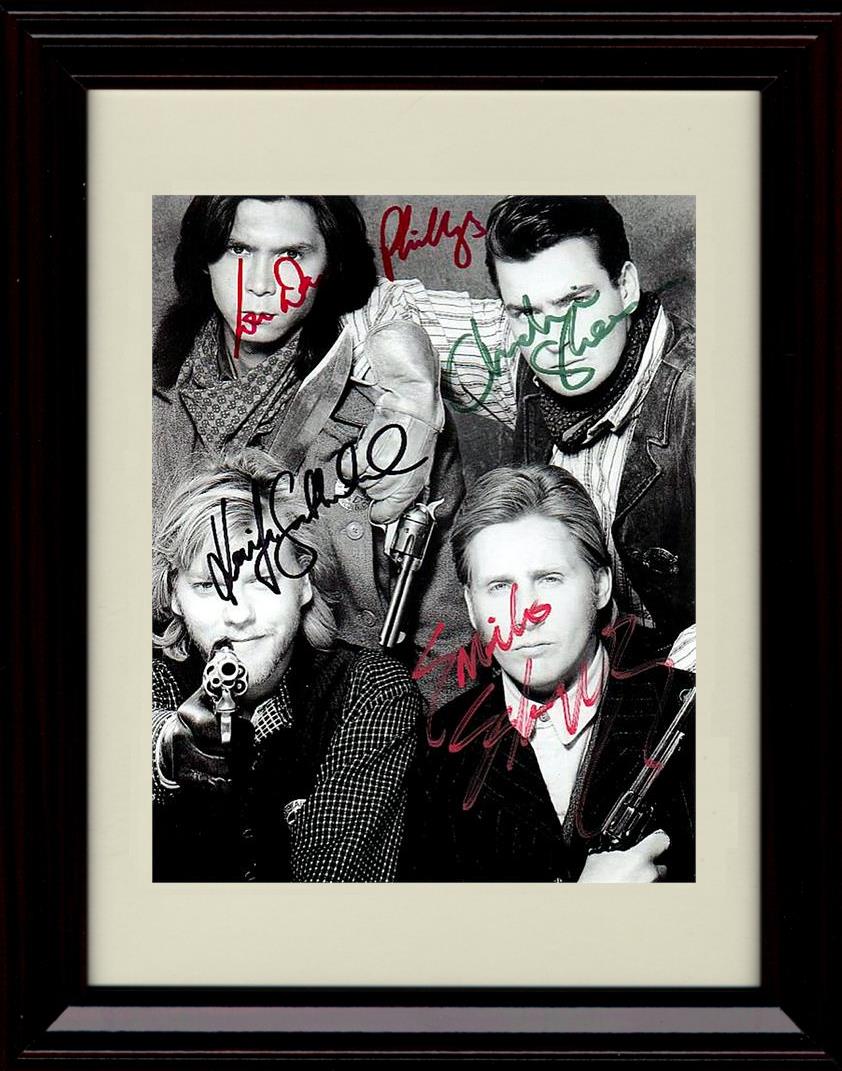 8x10 Framed Young Guns Autograph Promo Print - Cast Black and White Framed Print - Movies FSP - Framed   