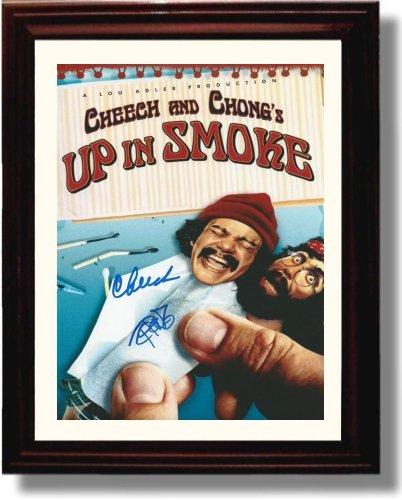 Framed Cheech and Chong Autograph Promo Print - Up in Smoke Framed Print - Movies FSP - Framed   