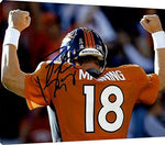 Floating Canvas Wall Art:   Peyton Manning #18 Autograph Print Floating Canvas - Football FSP - Floating Canvas   