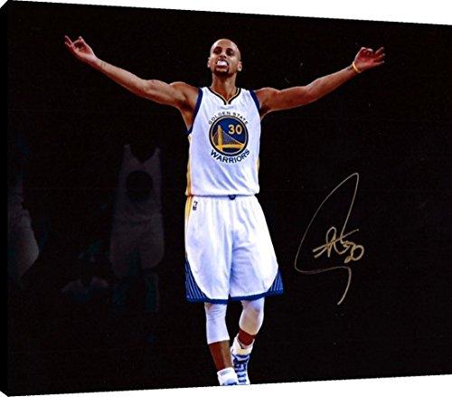 Photoboard Wall Art:   Stephen Curry Spotlight Autograph Print - Golden State Warriors Photoboard - Basketball FSP - Photoboard   