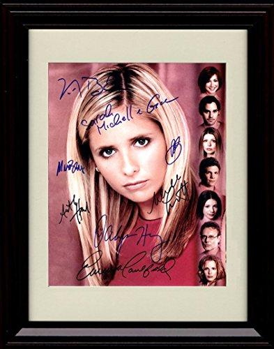 16x20 Framed Buffy the Vampire Slayer Autograph Promo Print - Cast of Buffy The Vampire Slayer Gallery Print - Television FSP - Gallery Framed   