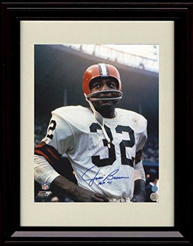 Unframed Jim Brown HoF RB - Cleveland Browns Autograph Promo Print Unframed Print - Pro Football FSP - Unframed   