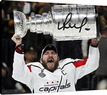 Floating Canvas Wall Art:   Washington Capitals - Alex Ovechkin The Stanley Cup Autograph Print Floating Canvas - Hockey FSP - Floating Canvas   