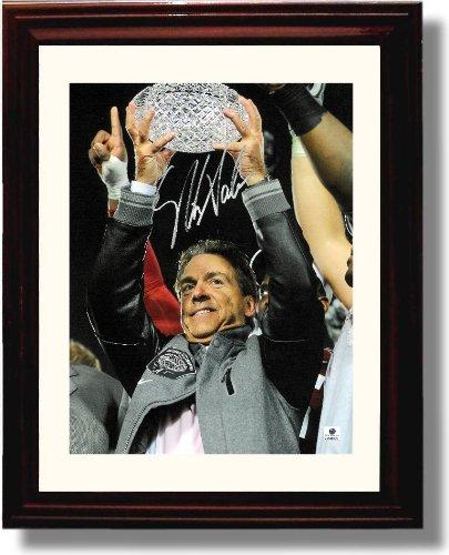 Framed 8x10 Alabama Crimson Tide Nick Saban Autograph Promo Print Framed Print - College Football FSP - Framed   