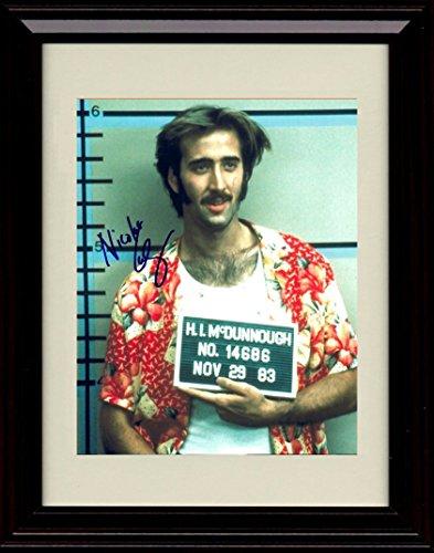 Framed Nicholas Cage Autograph Promo Print - Raising Arizona Framed Print - Movies FSP - Framed   
