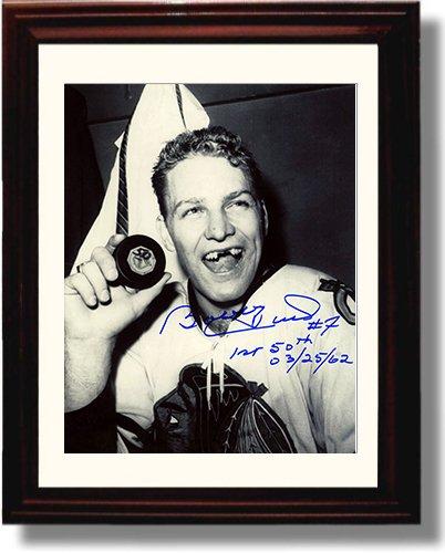 8x10 Framed Eddie Lack Autograph Promo Print - Vancouver Canucks Framed Print - Hockey FSP - Framed   