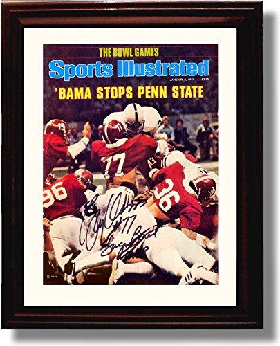 Unframed Goal Line Stand, Barry Krauss SI Autograph Promo Print - Alabama Crimson Unframed Print - College Football FSP - Unframed   