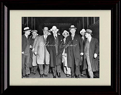 Framed Al Capone Autograph Promo Print - Scarface Framed Print - History FSP - Framed   