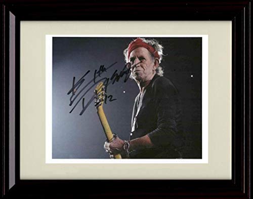 Unframed Keith Richards Autograph Promo Print - Red Headband Unframed Print - Music FSP - Unframed   