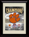 16x20 Gallery Frame Clemson Tigers National Champions Scorecard - 2016 Champs! Gallery Print - College Football FSP - Gallery Framed   