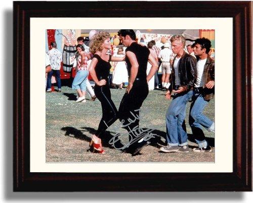 8x10 Framed Olivia Newton Autograph Promo Print - John Travolta - Grease Framed Print - Movies FSP - Framed   