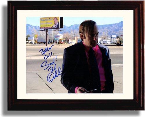 8x10 Framed Bob Odenkirk Autograph Promo Print - Better Call Saul Framed Print - Television FSP - Framed   