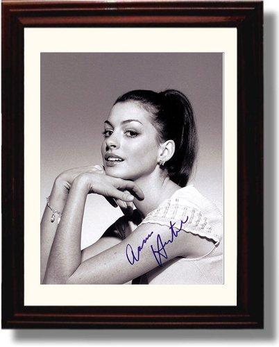 8x10 Framed Anne Hathaway Autograph Promo Print Framed Print - Movies FSP - Framed   