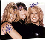 Floating Canvas Wall Art:  Bette Midler, Goldie Hawn & Diane Keaton Autograph Print Floating Canvas - Movies FSP - Floating Canvas   