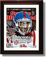 Framed 8x10 Ole Miss Trae Elston "Re-Embrace the Mayhem" SI Autograph Promo Print Framed Print - College Football FSP - Framed   