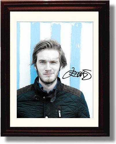 8x10 Framed PewDiePie Autograph Promo Print Framed Print - Other FSP - Framed   