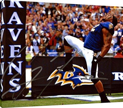 Floating Canvas Wall Art:   Ray Lewis Autograph Print Floating Canvas - Football FSP - Floating Canvas   