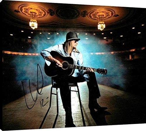 Floating Canvas Wall Art:  Kid Rock Autograph Print Floating Canvas - Music FSP - Floating Canvas   