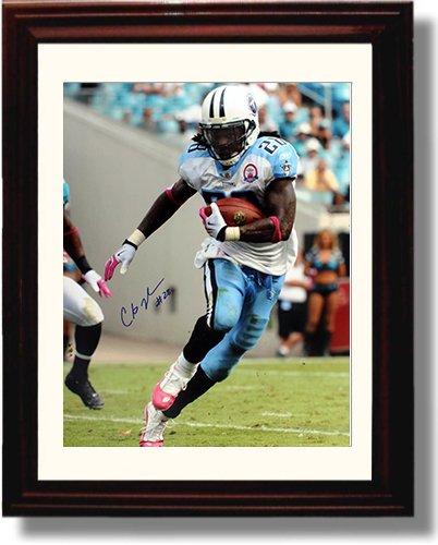 16x20 Framed Chris Johnson - Tennessee Titans Autograph Promo Print Gallery Print - Pro Football FSP - Gallery Framed   