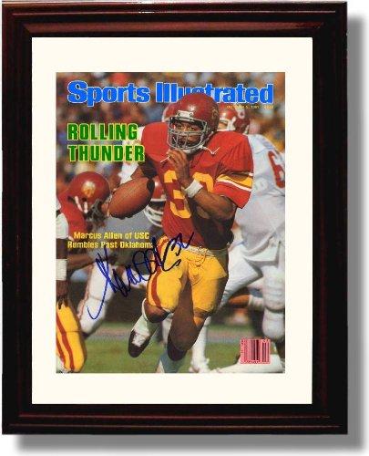 Framed 8x10 USC Trojans Marcus Allen "Rolling Thunder" 1981 Framed 8x10 Autograph Print Framed Print - College Football FSP - Framed   