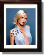 8x10 Framed Charlize Theron Autograph Promo Print Framed Print - Movies FSP - Framed   
