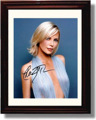 8x10 Framed Charlize Theron Autograph Promo Print Framed Print - Movies FSP - Framed   