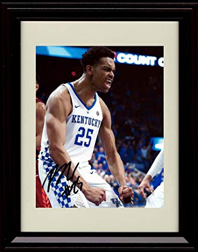 Unframed PJ Washington Autograph Promo Print - Flex - Kentucky Wildcats Unframed Print - College Basketball FSP - Unframed   