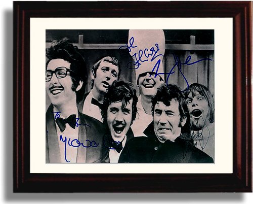 8x10 Framed Monty Python B&W Autograph Promo Print - Cast Signed Framed Print - Television FSP - Framed   