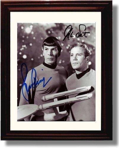Unframed Star Trek Autograph Promo Print - William Shatner Leonard Nimoy Unframed Print - Television FSP - Unframed   