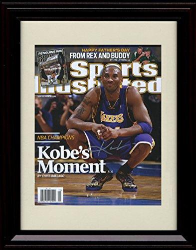 Framed Kobe Bryant Los Angeles Lakers SI Autograph Promo Print - NBA Champs Framed Print - Pro Basketball FSP - Framed   