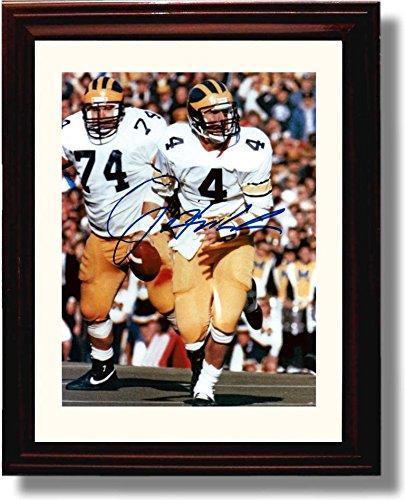 Unframed Jim Harbaugh Michigan Wolverines Autograph Promo Print Unframed Print - College Football FSP - Unframed   