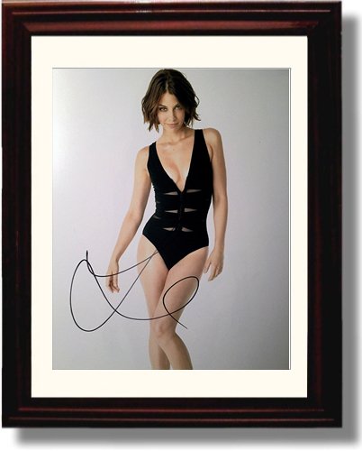 8x10 Framed Lauren Cohan Autograph Promo Print Framed Print - Movies FSP - Framed   