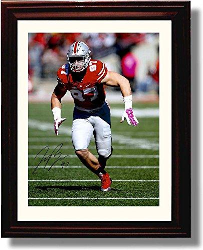 Unframed Joey Bosa Unframed Autograph Promo Print - Ohio State Buckeyes Unframed Print - College Football FSP - Unframed   