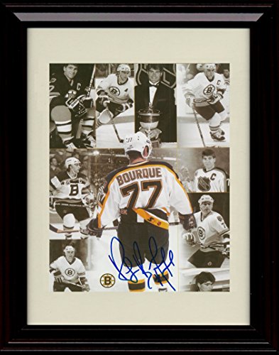 8x10 Framed Ray Bourque Autograph Promo Print - Boston Bruins Framed Print - Hockey FSP - Framed   