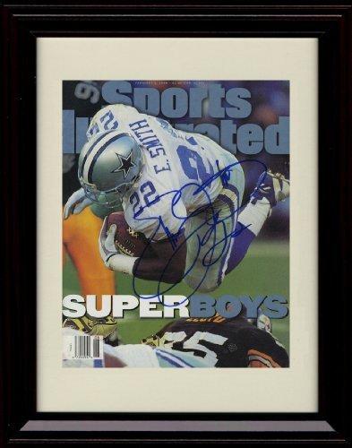 Unframed Emmitt Smith - Dallas Cowboys SI Autograph Promo Print - Superboys! Unframed Print - Pro Football FSP - Unframed   