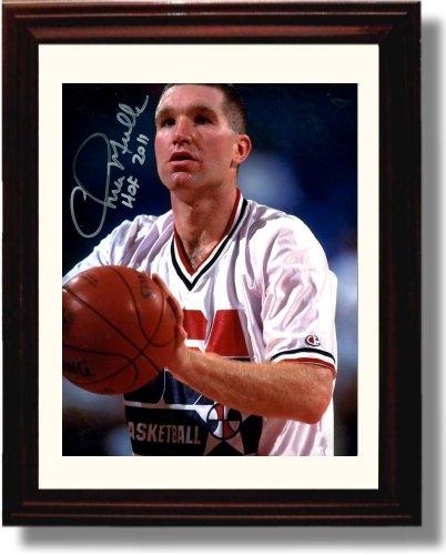 8x10 Framed Chris Mullin Autograph Promo Print - USA Olympic Team Framed Print - Pro Basketball FSP - Framed   