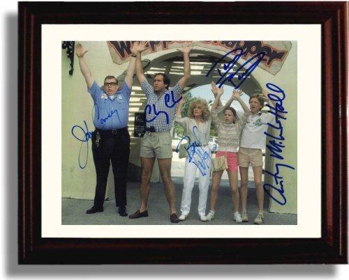 Framed John Candy and Chevy Chase + Cast Autograph Promo Print - National Lampoon's Vacation Framed Print - Movies FSP - Framed   